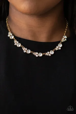 Paparazzi Necklace ~ Social Luster - Gold
