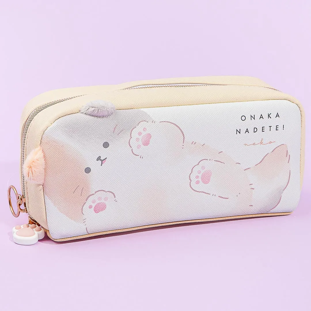 Pat My Tummy Cat Pencil Case