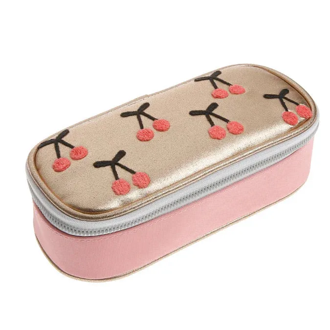 Pencil Case - Cherry Ponpom