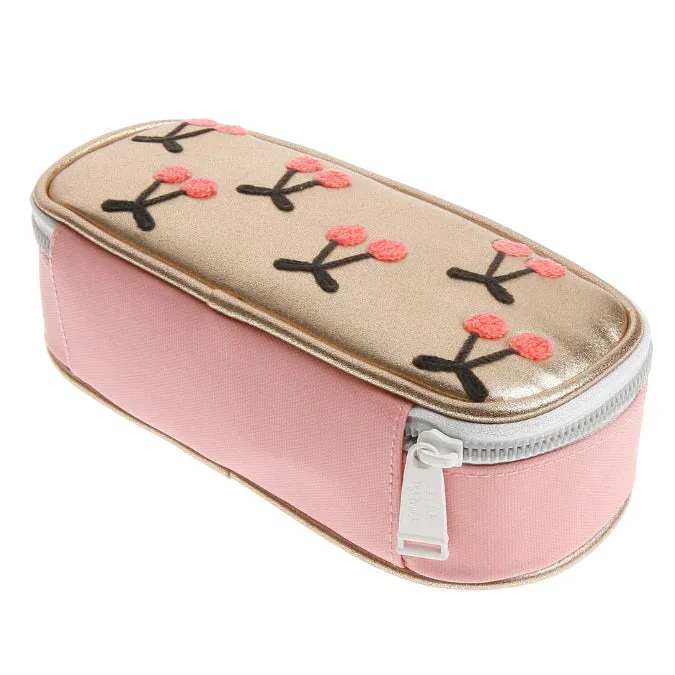 Pencil Case - Cherry Ponpom