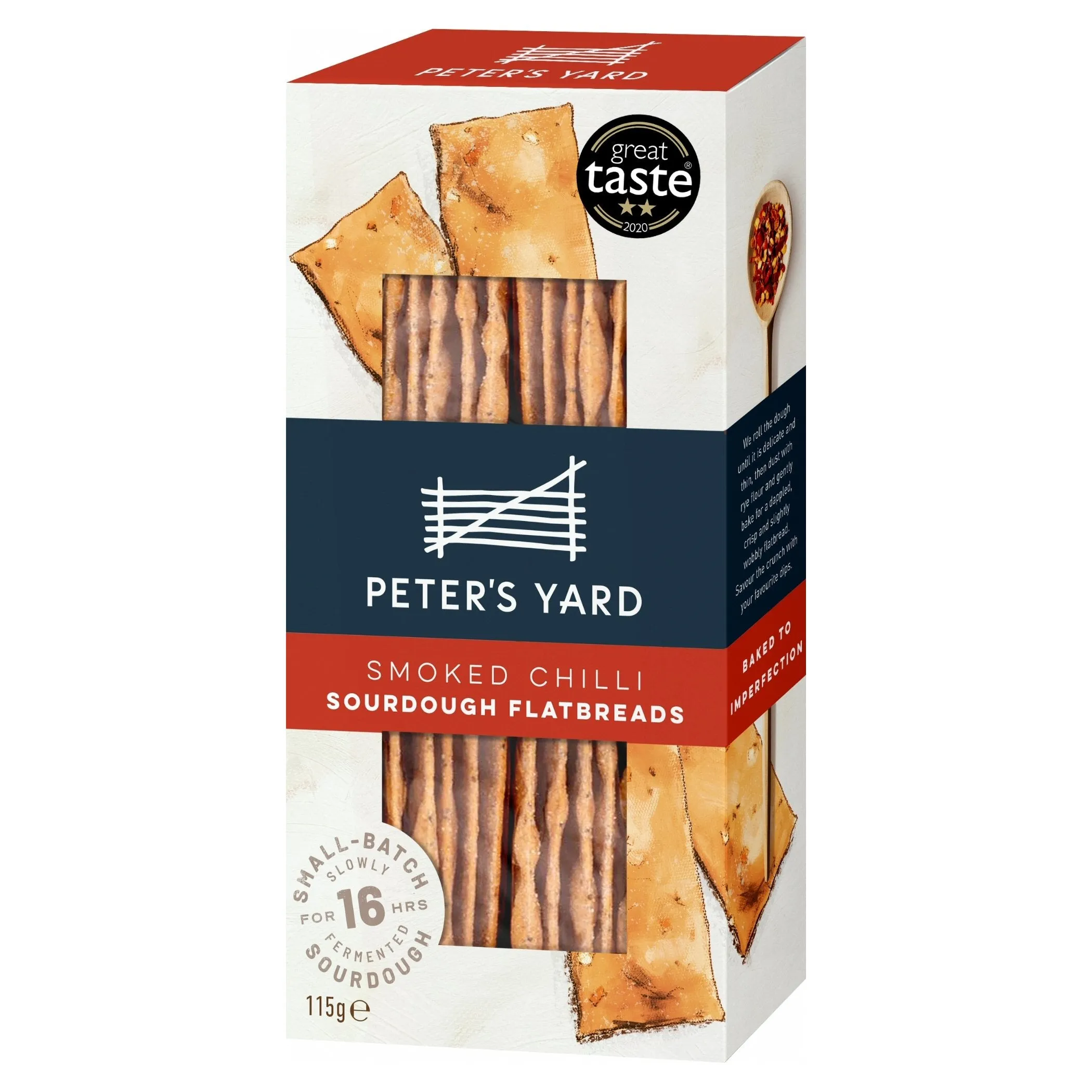 Peter's Yard 115g Smoked Chilli Sourdough Flatbreads
