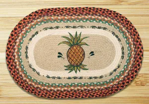 Pineapple Oval Patch Rug
