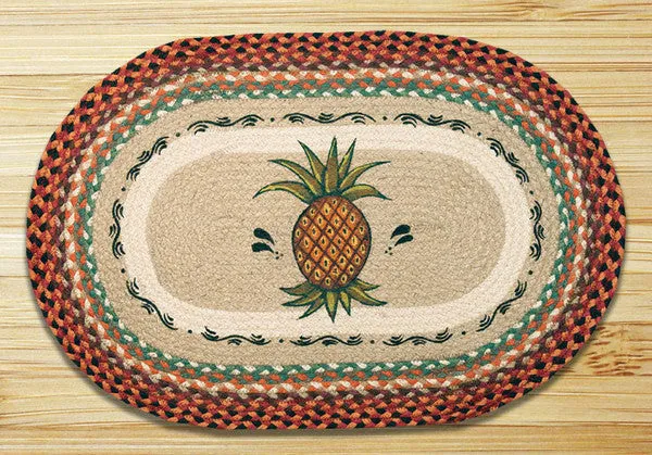 Pineapple Oval Patch Rug