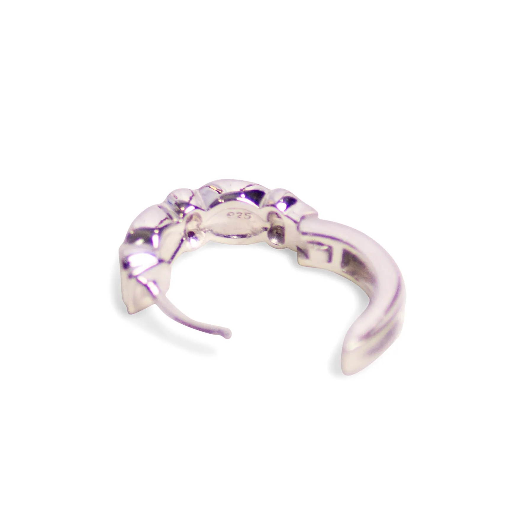Pink Mother of Pearl Mini Hoop Earrings