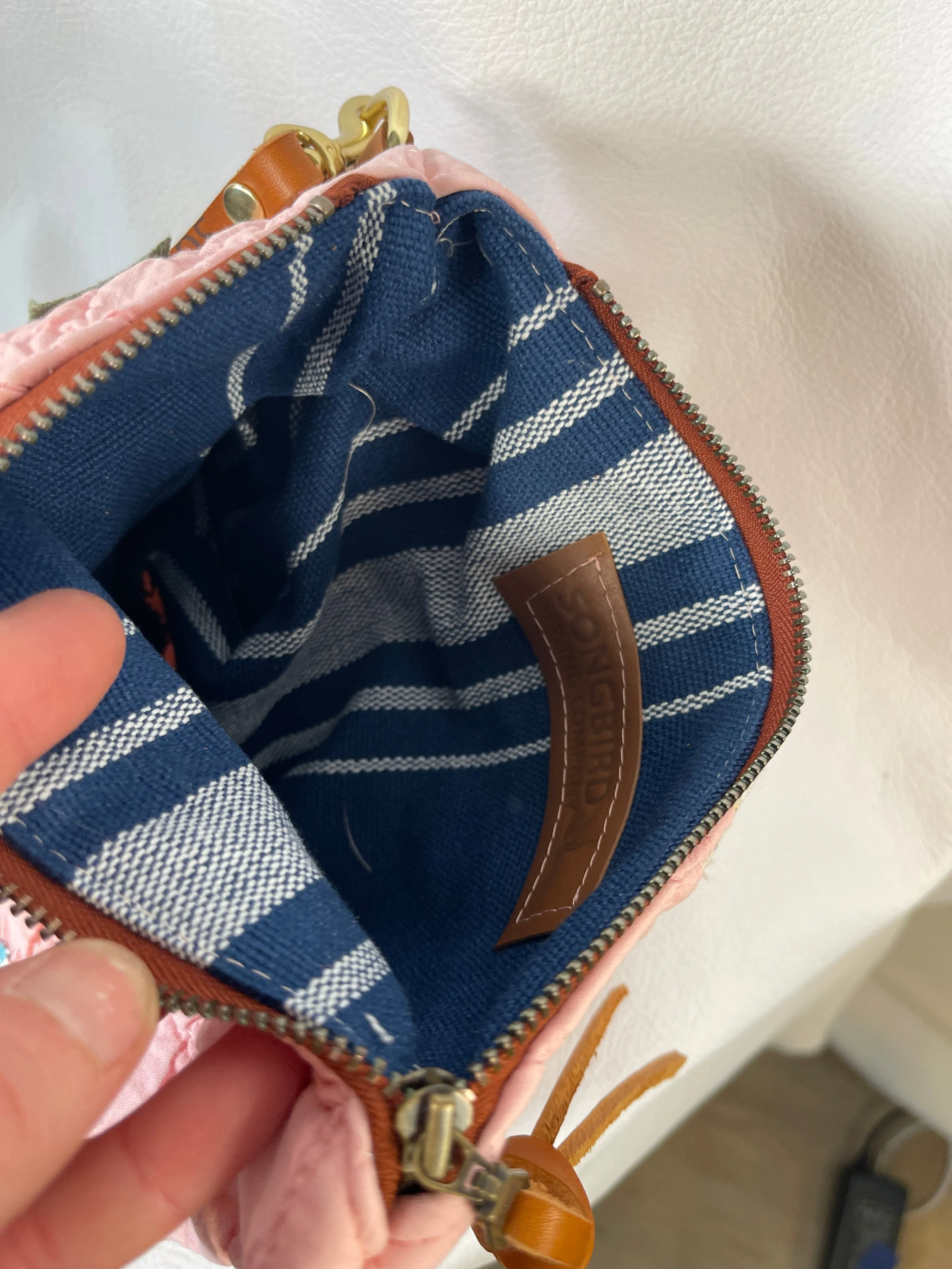 Pink Vintage Quilt Pouch