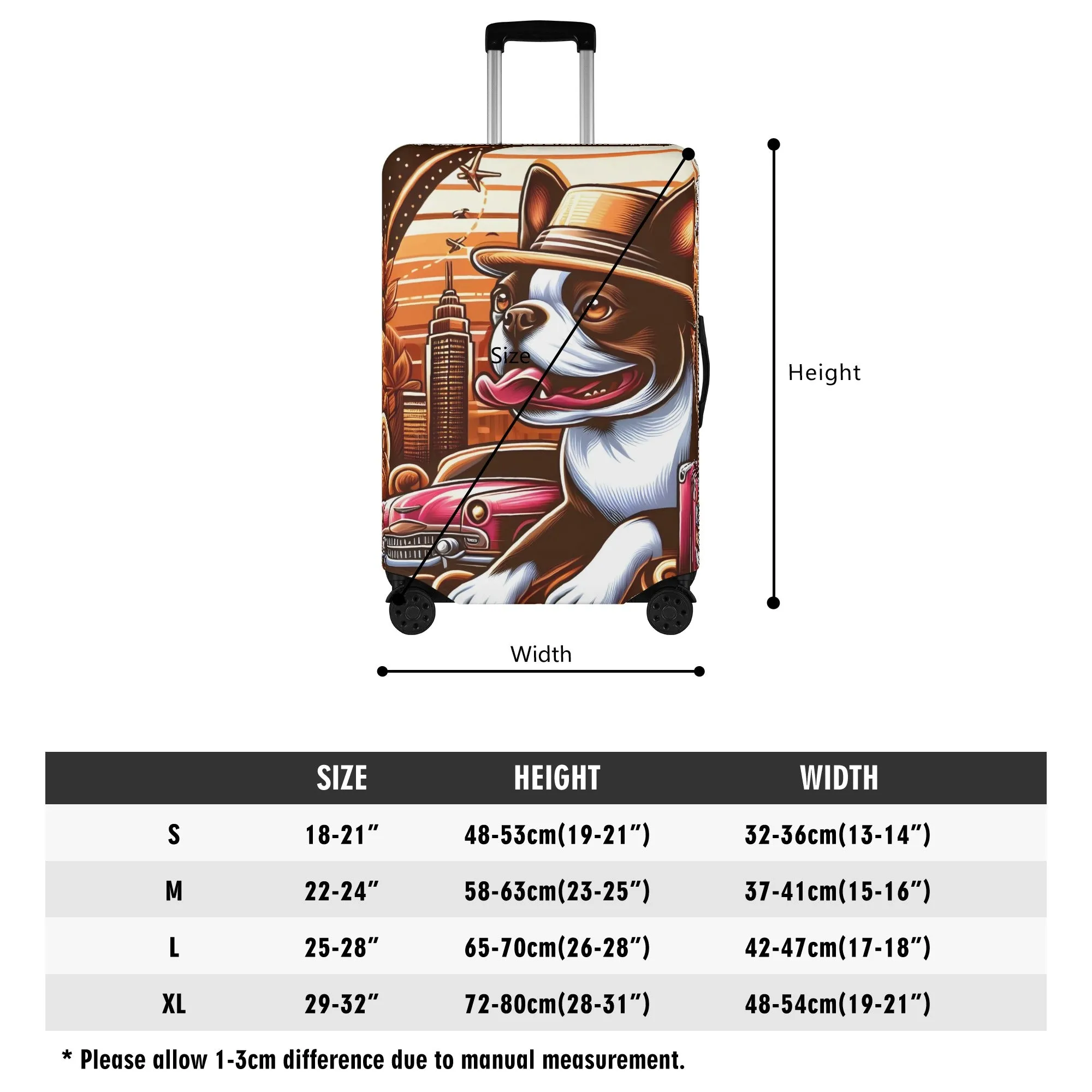 Pixie  - Luggage Cover for Boston Terrier lovers