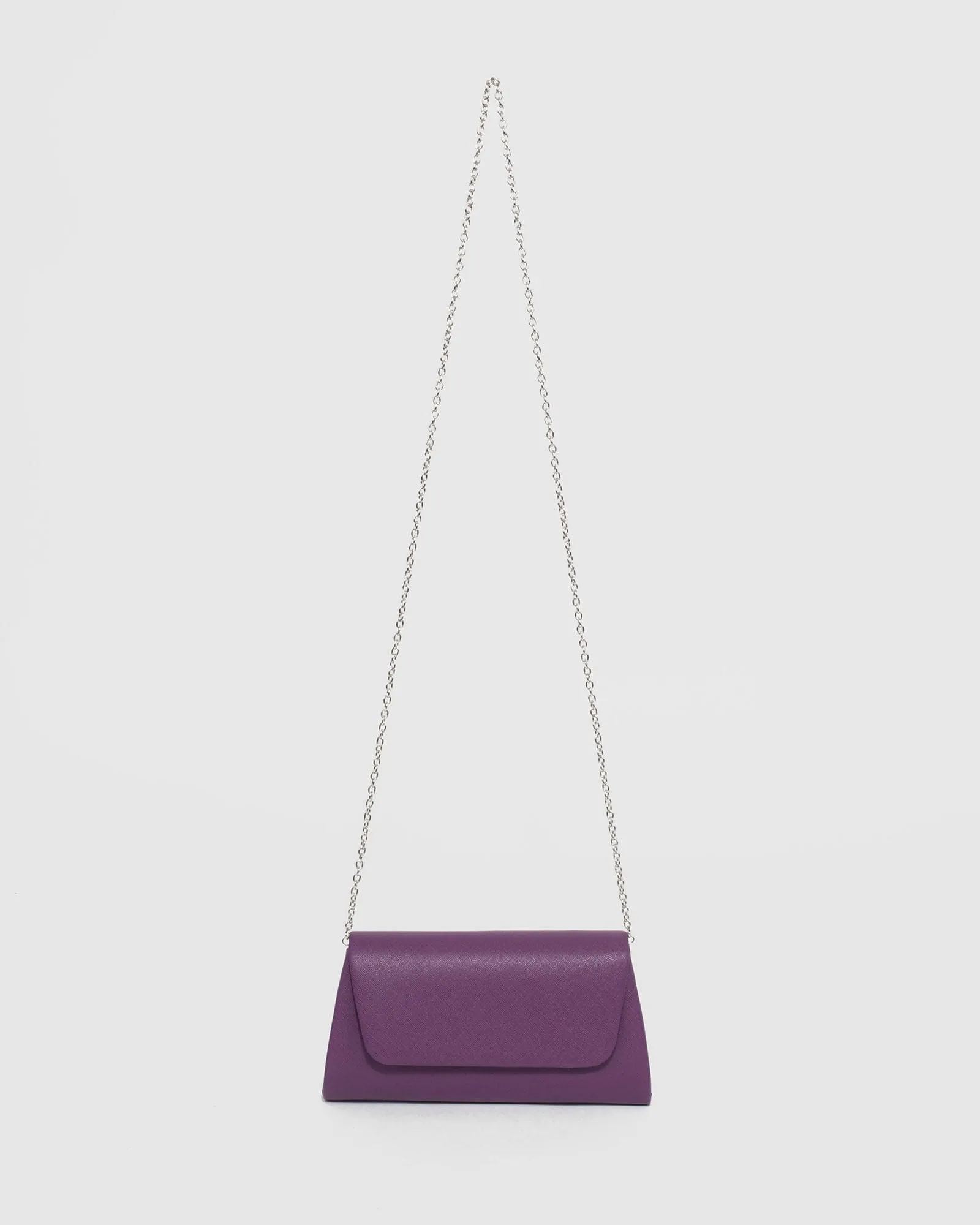 Purple Leaha Evening Clutch Bag