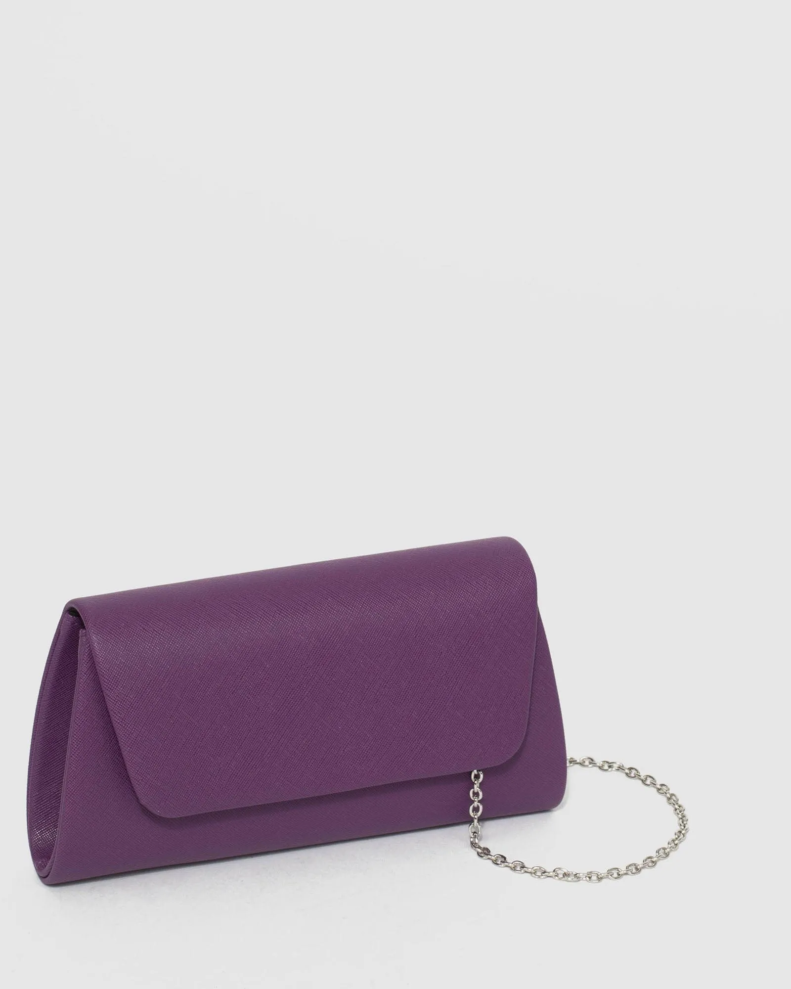 Purple Leaha Evening Clutch Bag