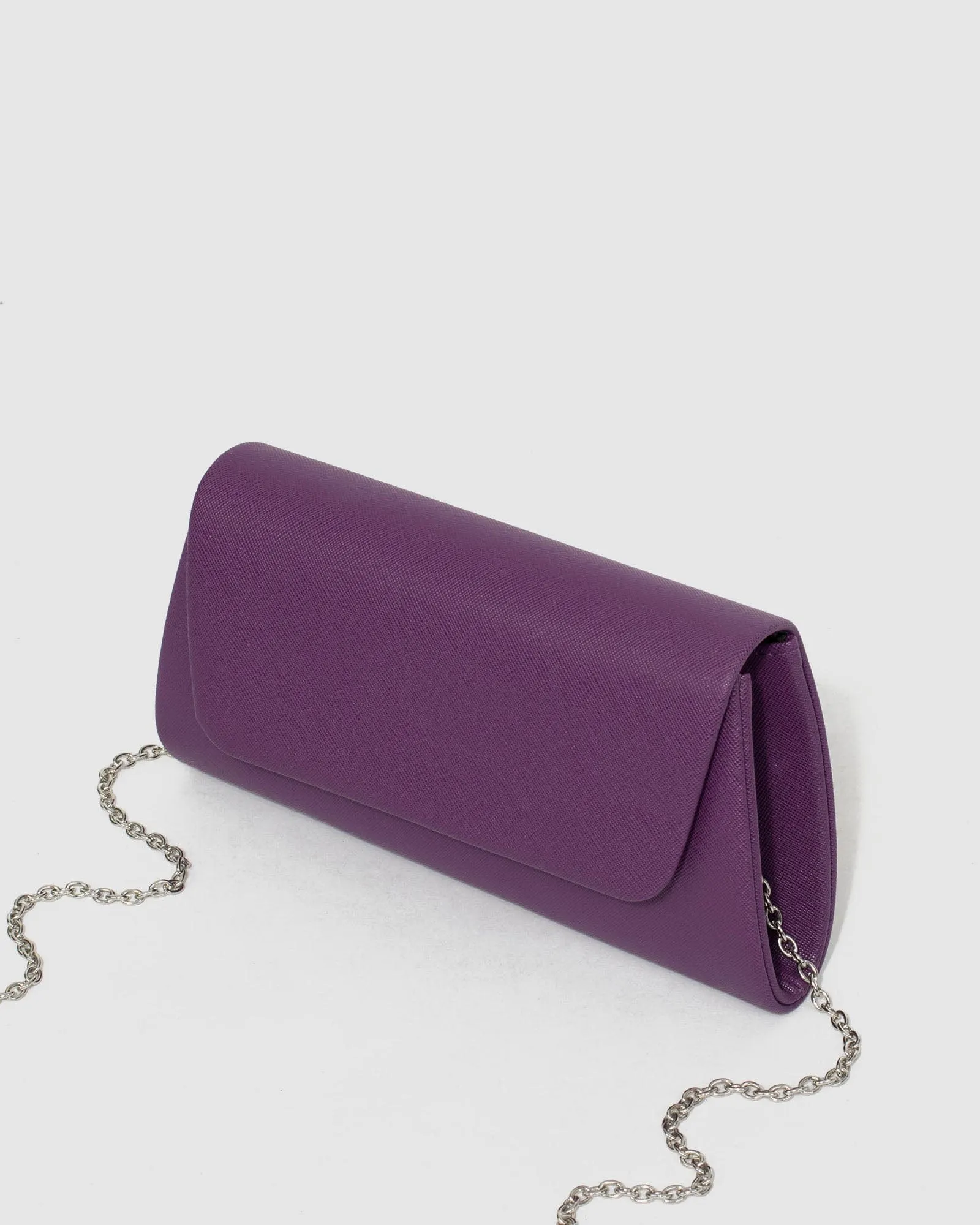 Purple Leaha Evening Clutch Bag