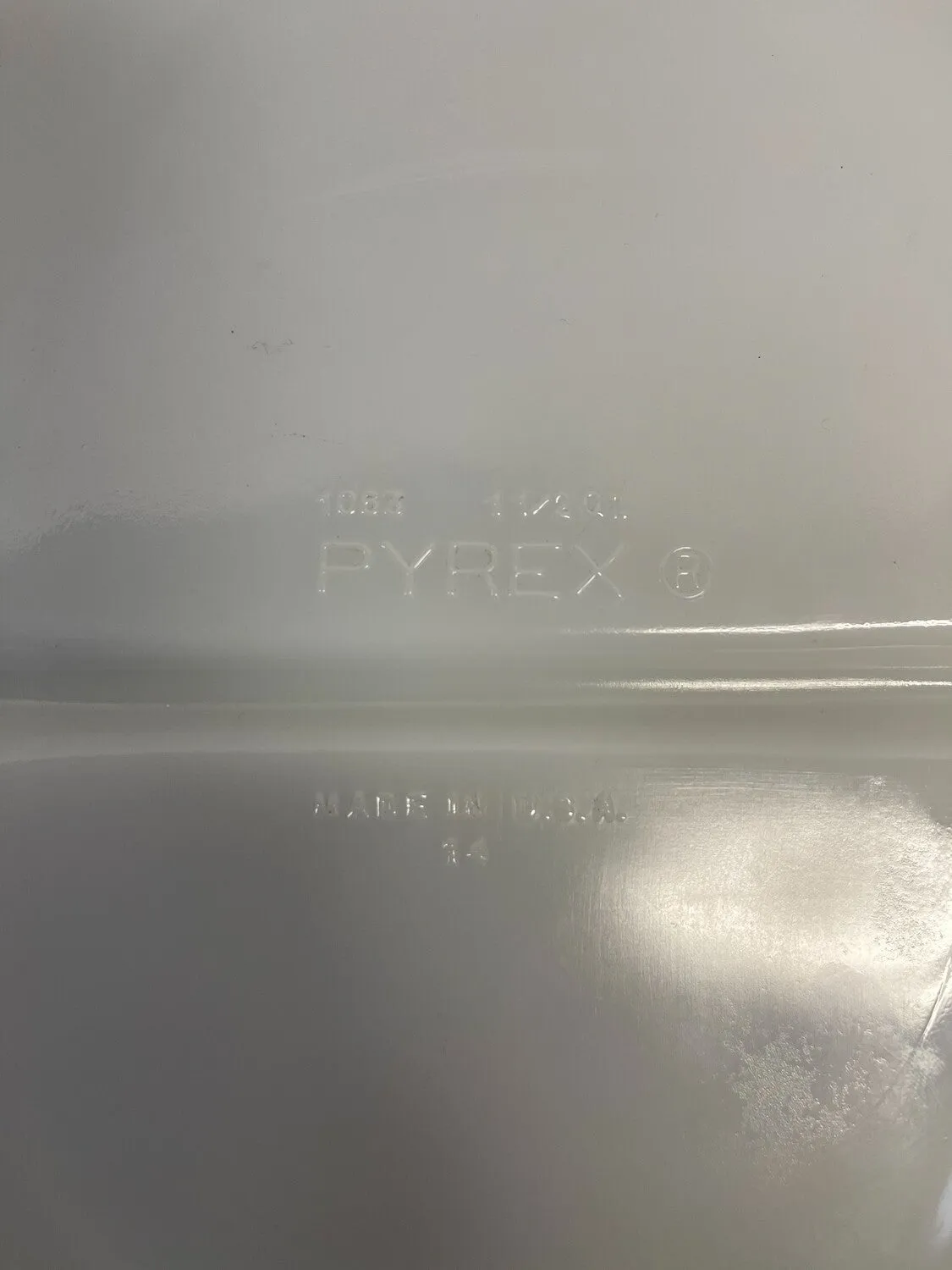 Pyrex Milk Glass Oval Divided Vegetable Tray