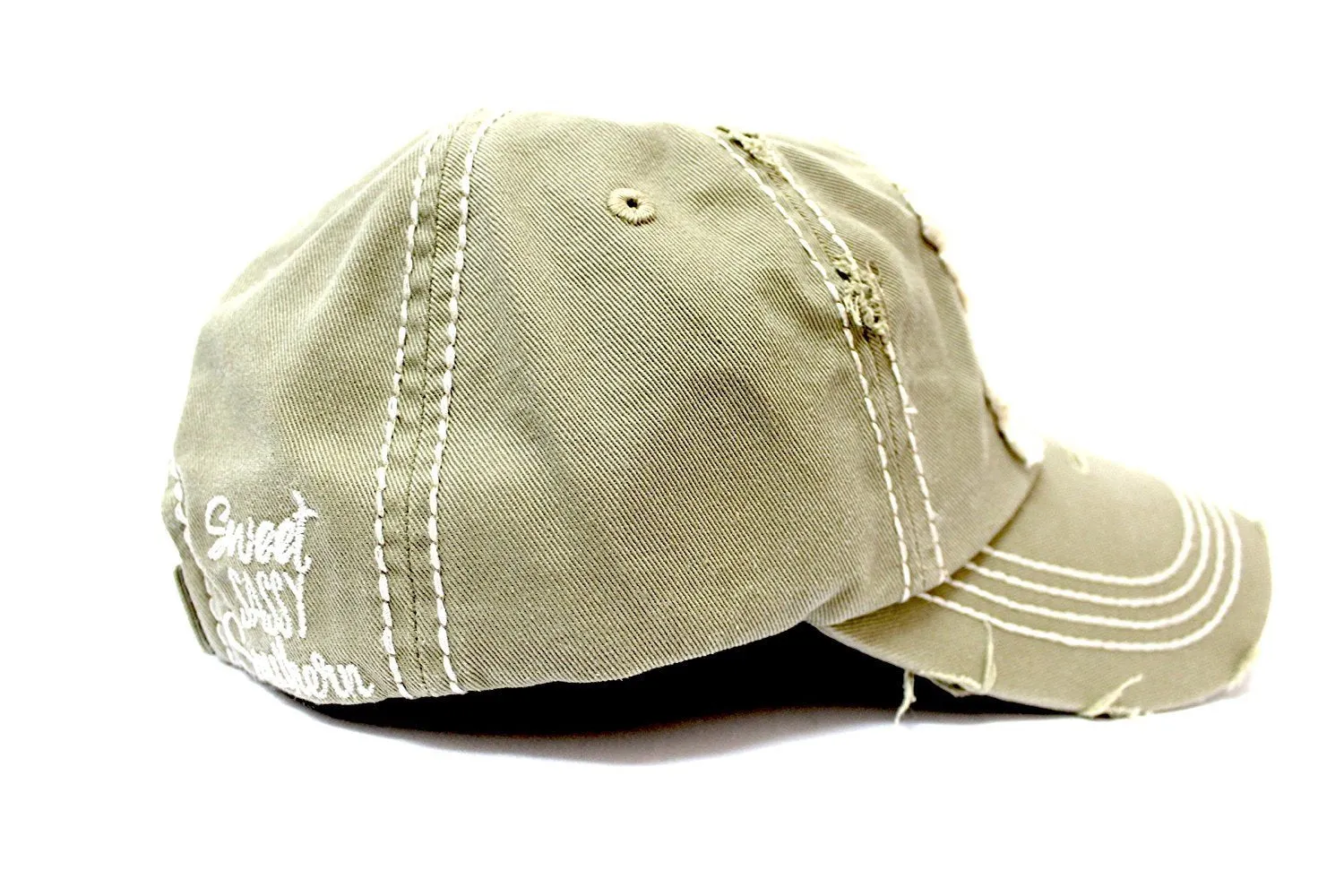 "Sweet SASSY & Southern" Patch Embroidery Front & Back Hat