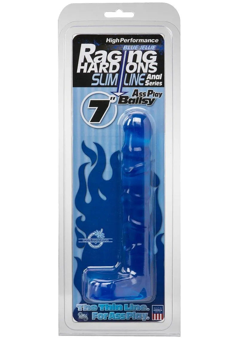 Raging Hard-Ons - Slimline Anal Series - Ass Play Ballsy Dildo with Balls