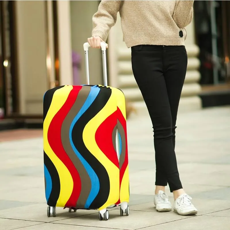 Red and White Plad | Basic Design | Luggage Suitcase Protective Cover