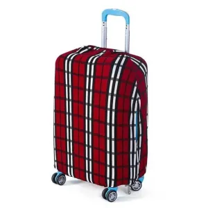 Red and White Plad | Basic Design | Luggage Suitcase Protective Cover