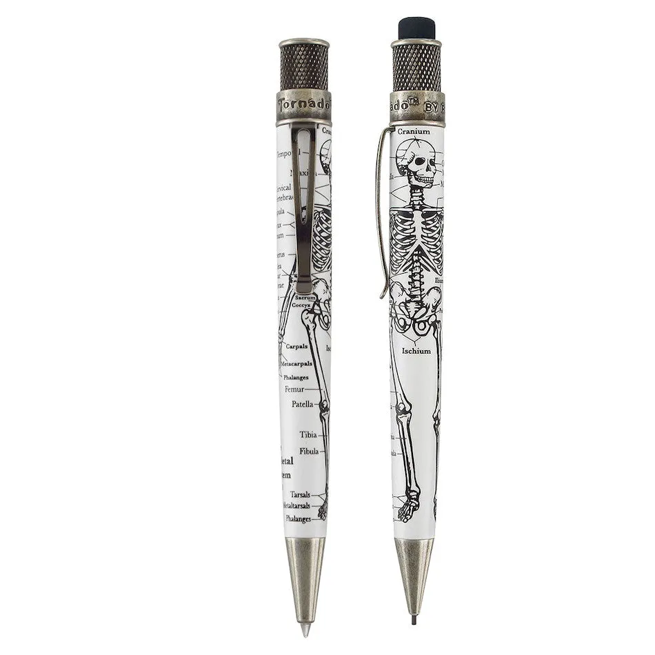 Retro 51 Tornado Rollerball Pen and Mechanical Pencil Set Dr Gray