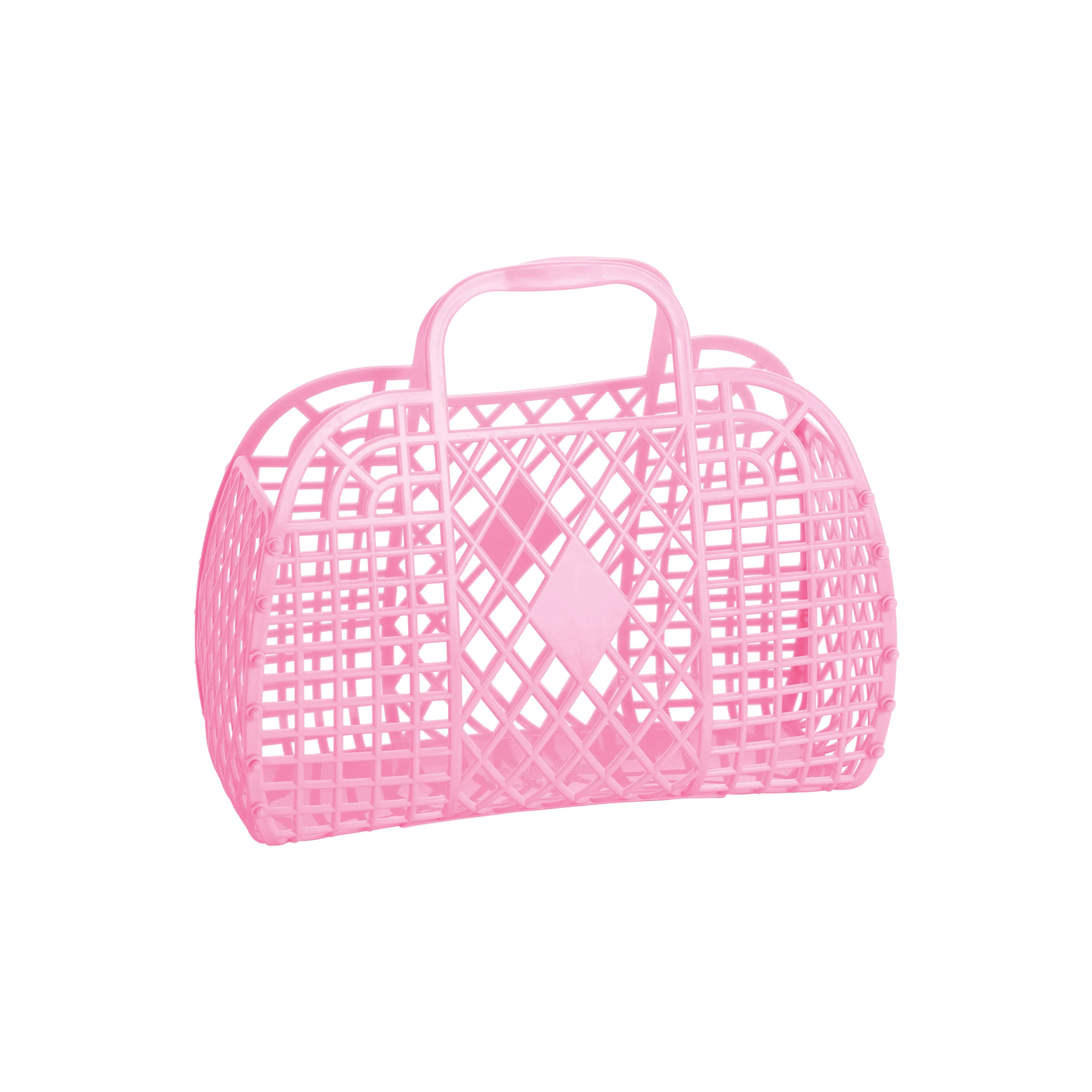 Retro Basket Jelly Bag - Small: Pink
