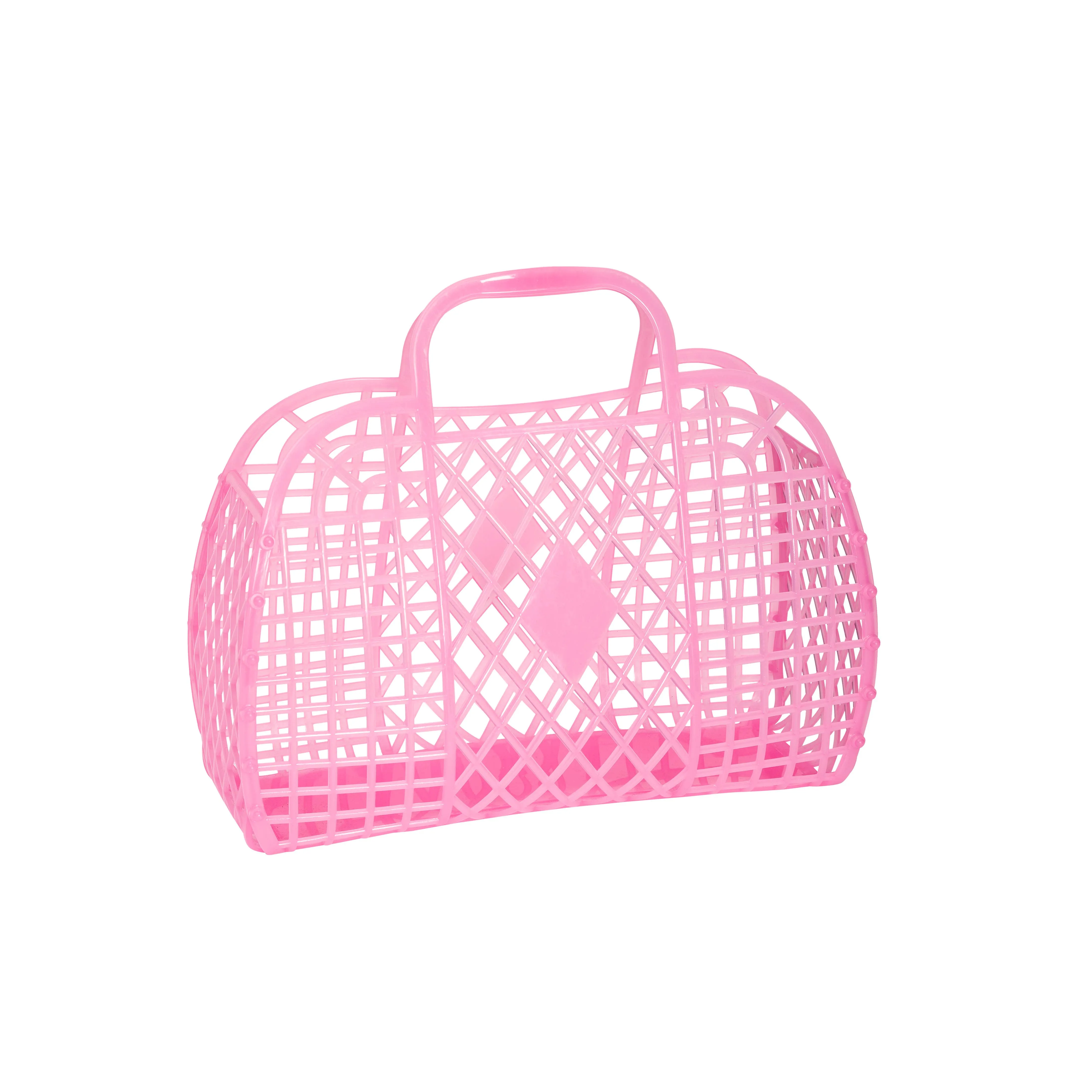 Retro Basket Jelly Bag - Small: Pink