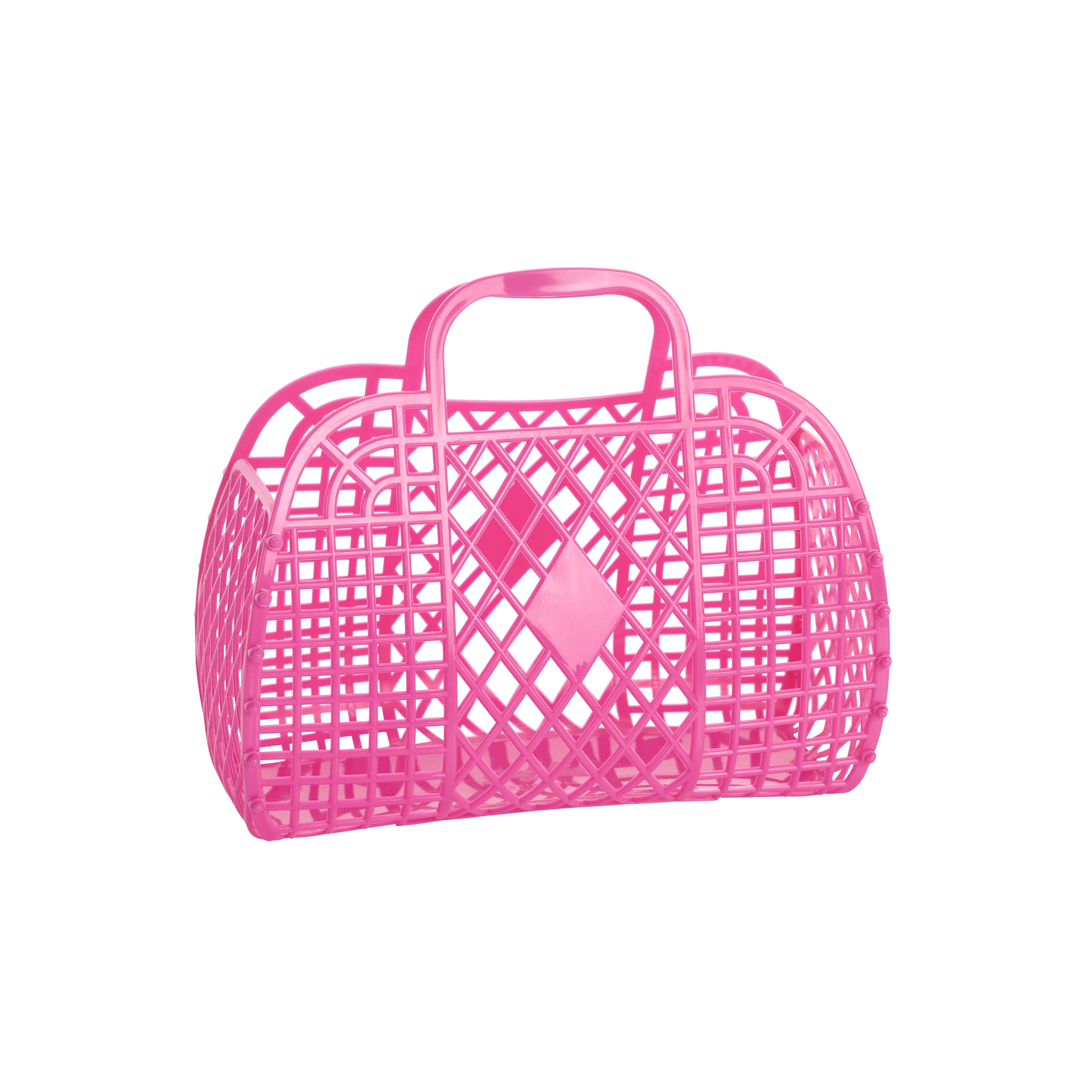 Retro Basket Jelly Bag - Small: Pink