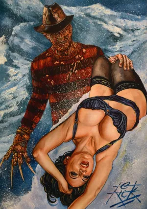 Rick Melton - Dani Thompson Does Freddy - Scream Queens - Art Print