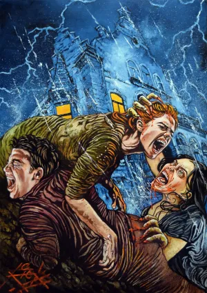 Rick Melton - House Of Clocks - Erotic Horror - Art Print