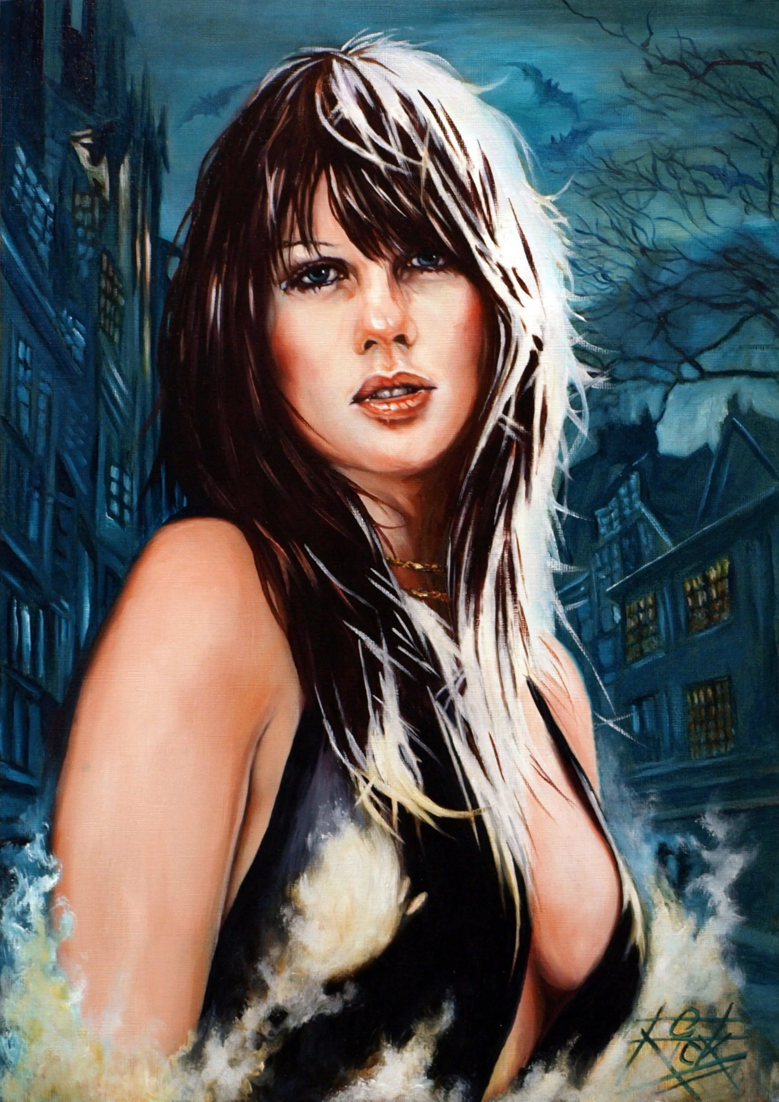 Rick Melton - Judy Matheson - Scream Queens - Art Print