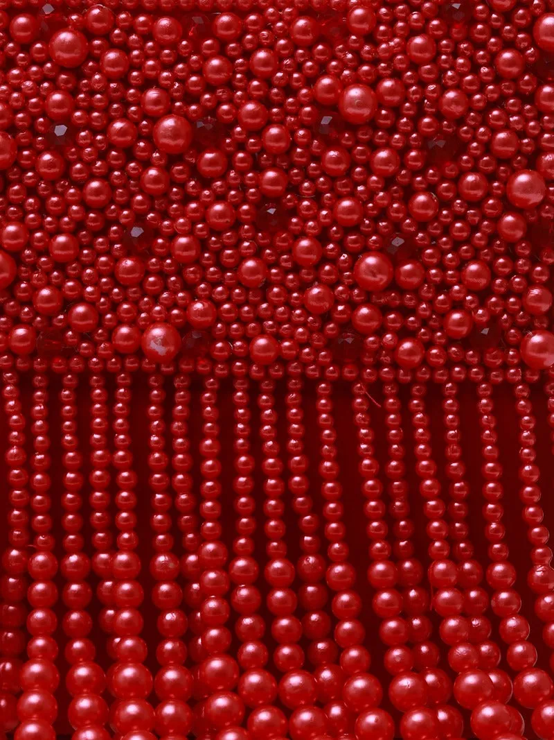 Ruby Embellished Flap over Clutch Bag