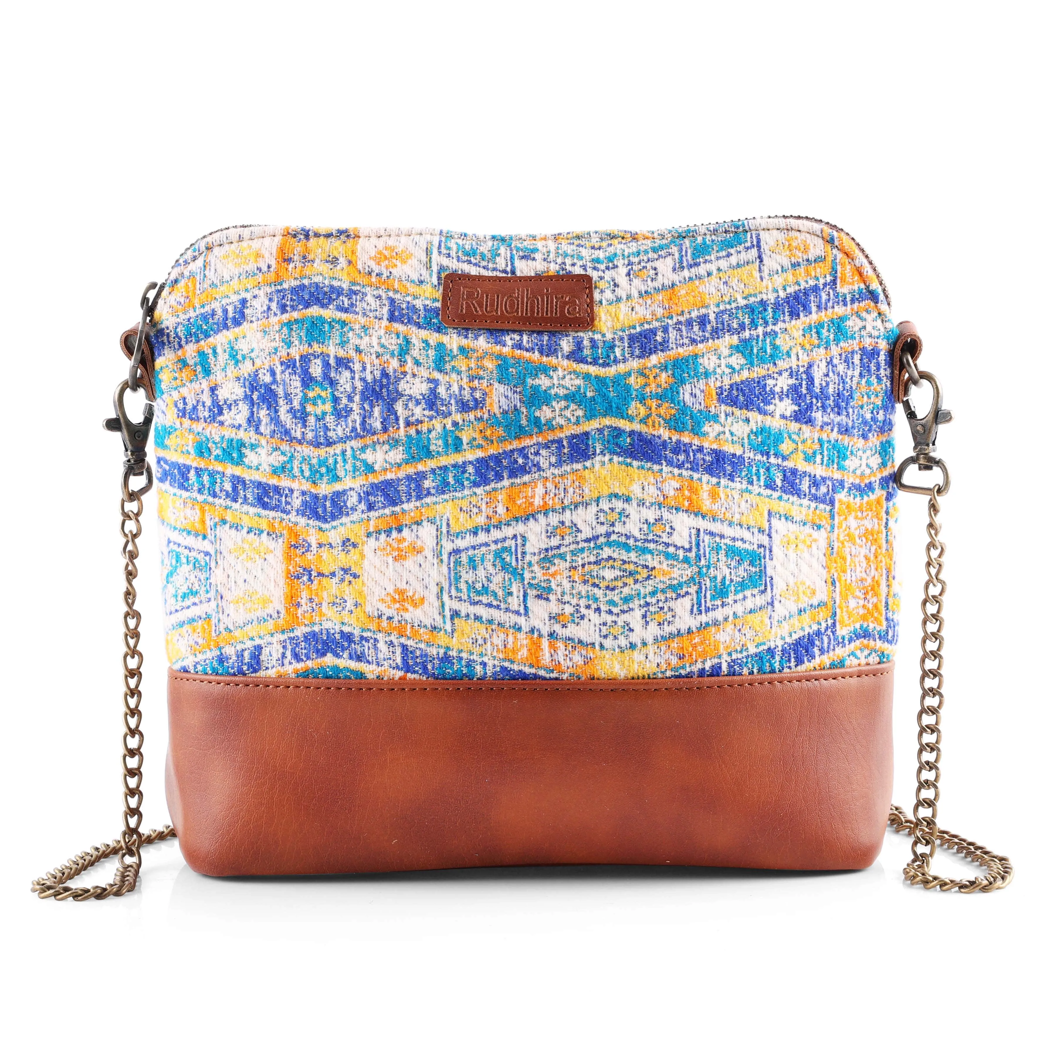 Rudhira Ripples Print Cross Body/ Sling bag