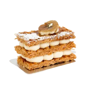 Salted Caramel Banana Petit Mille Feuille (Min. order 2 pcs)
