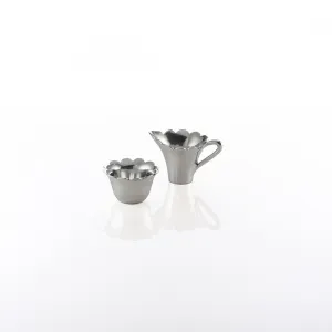 Scallop Sugar Creamer Set