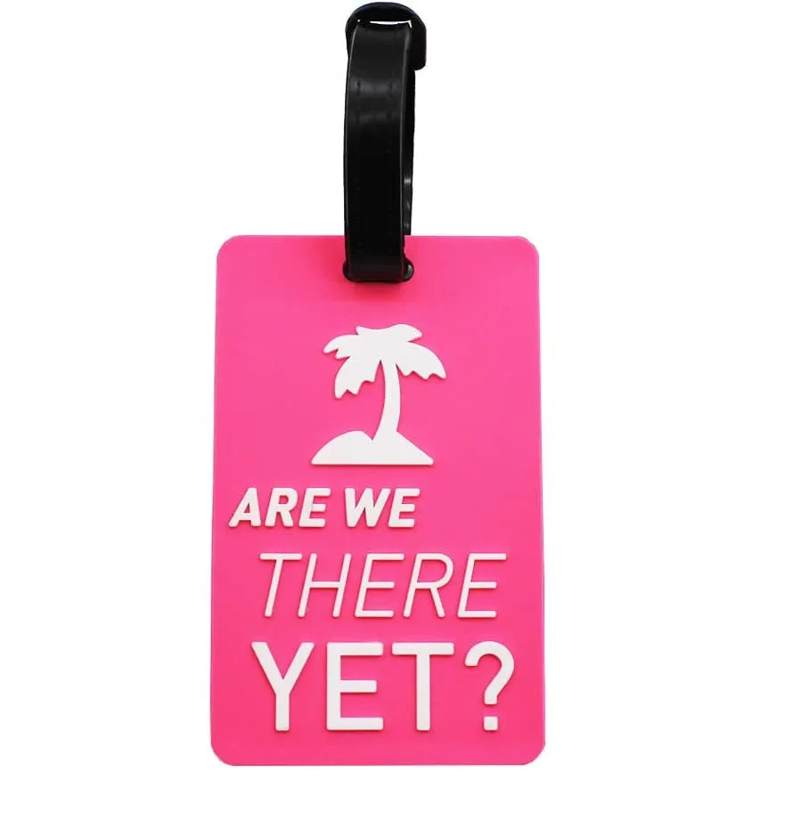 (Set of 4) Silicone luggage tags Luggage Tag with address label - NOT YOUR BAG