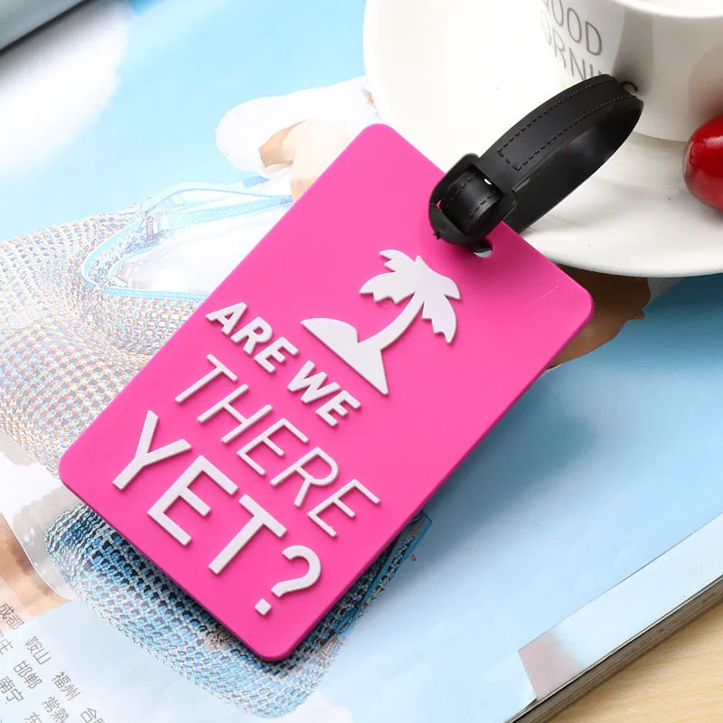 (Set of 4) Silicone luggage tags Luggage Tag with address label - NOT YOUR BAG