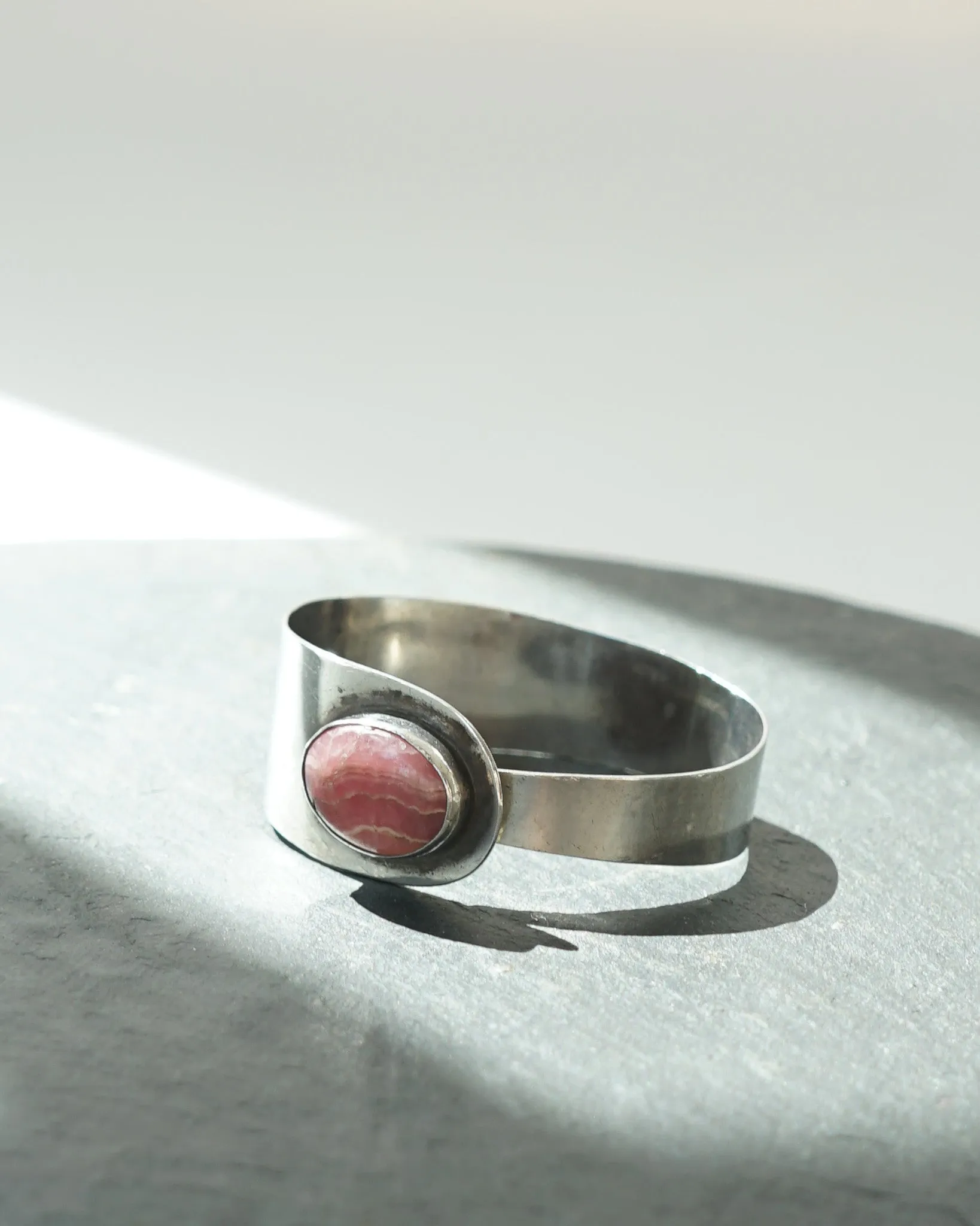 Silver Bracelet w/ Natural Stone