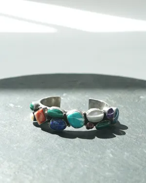 Silver Bracelet w/ Natural Stones