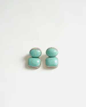 Silver Earrings w/ Turquoise