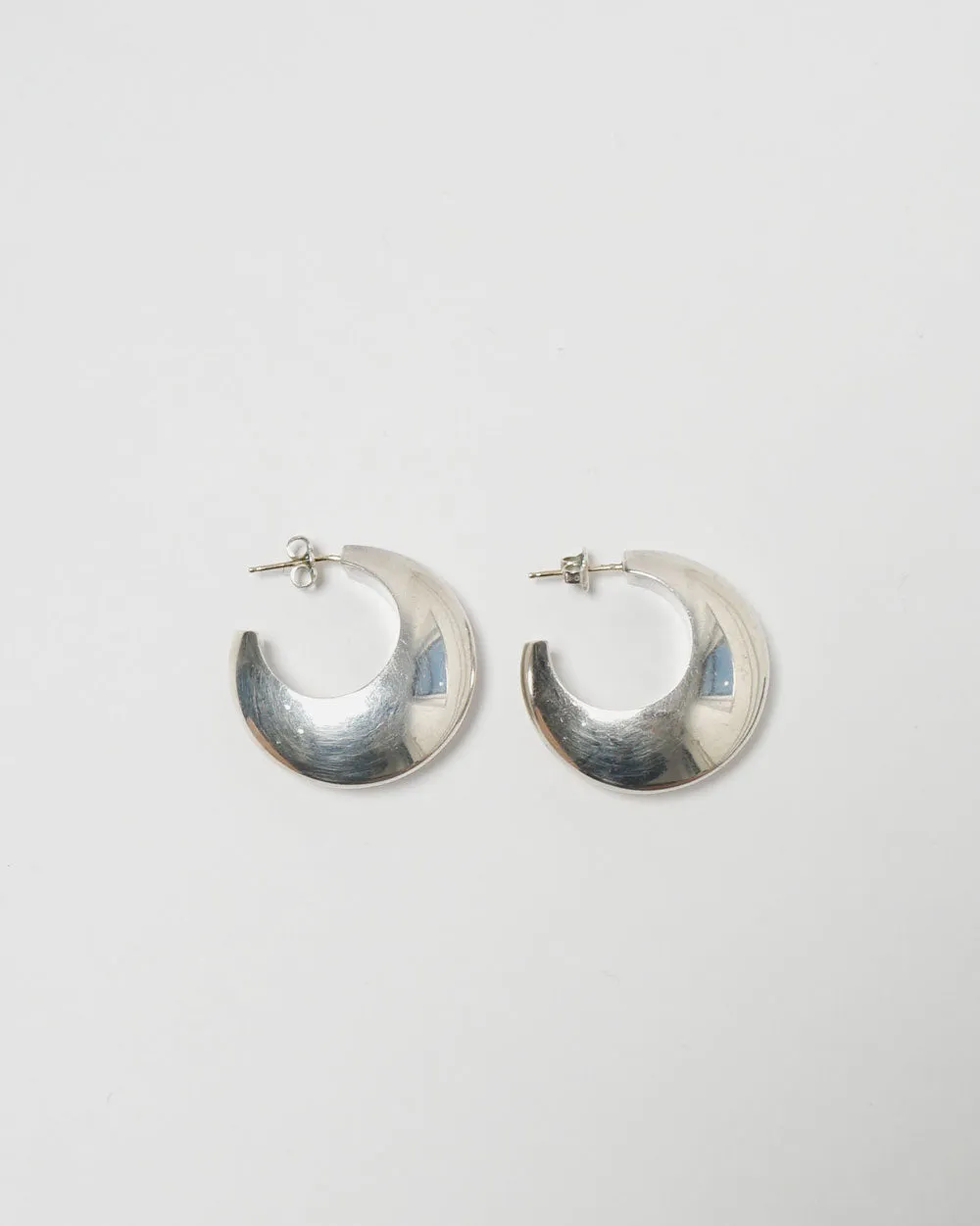 Silver x 14k Gold Hoop Earrings