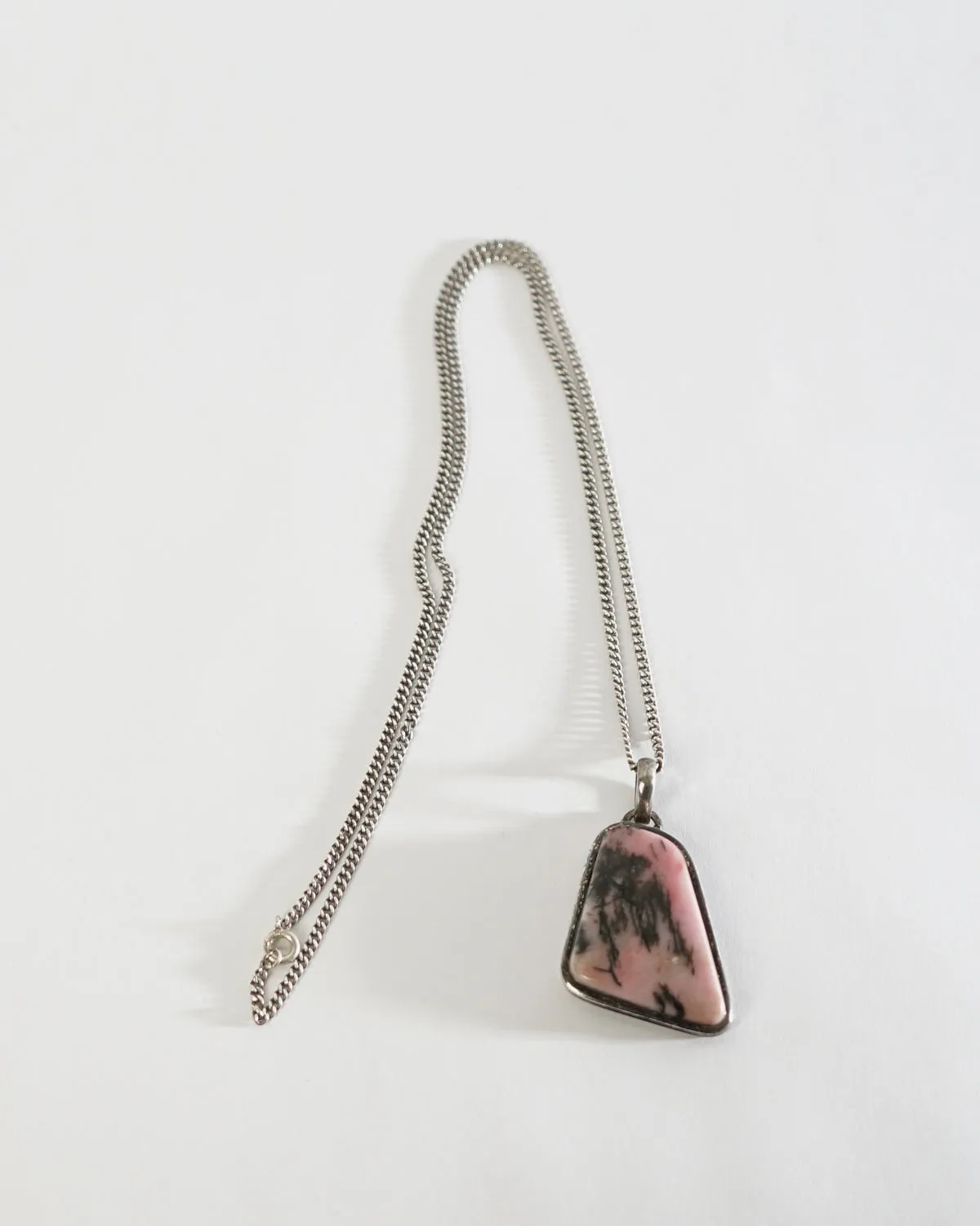 Silver x Rhodonite Charm Pendant