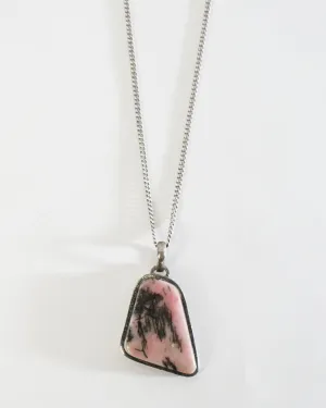 Silver x Rhodonite Charm Pendant