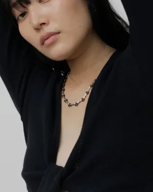Silver x Rubber Necklace