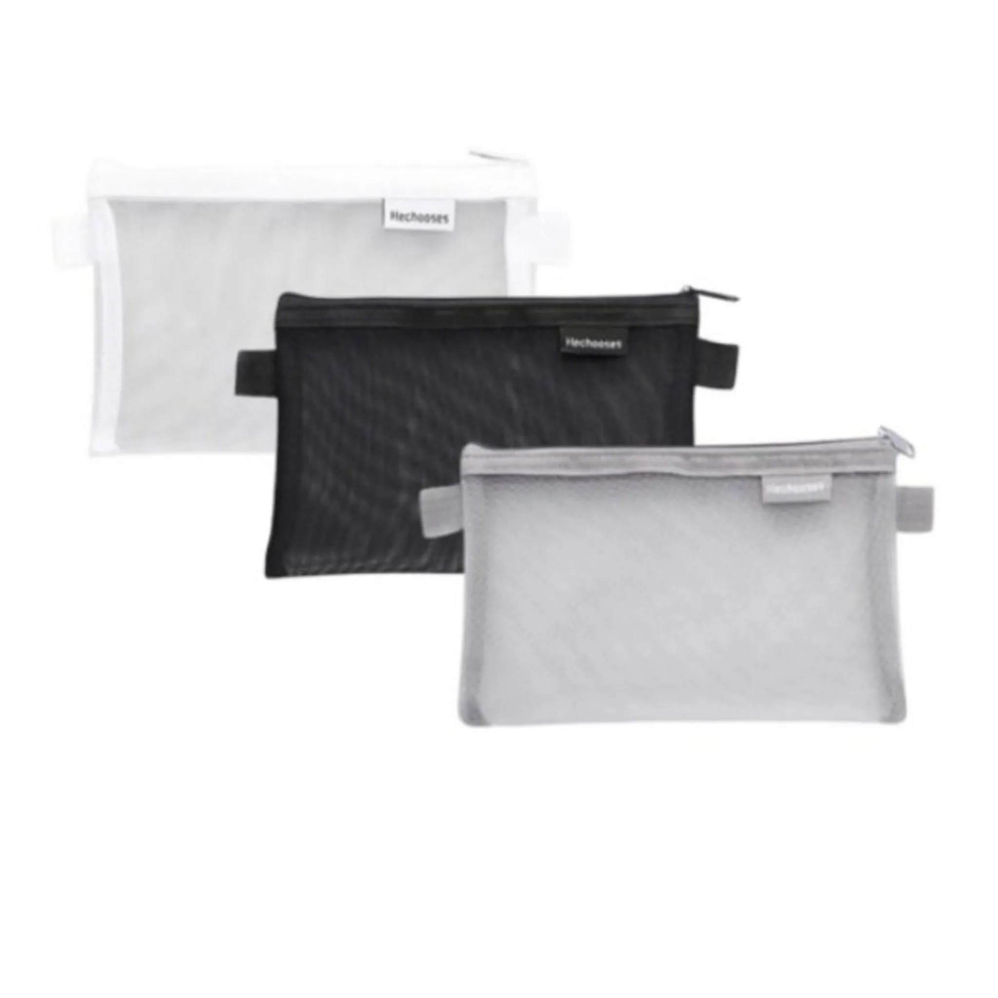 Simple Mesh Pouch Pencil Case, White, 1 Piece - 🏆 #82 - Office Supplies - Best of December