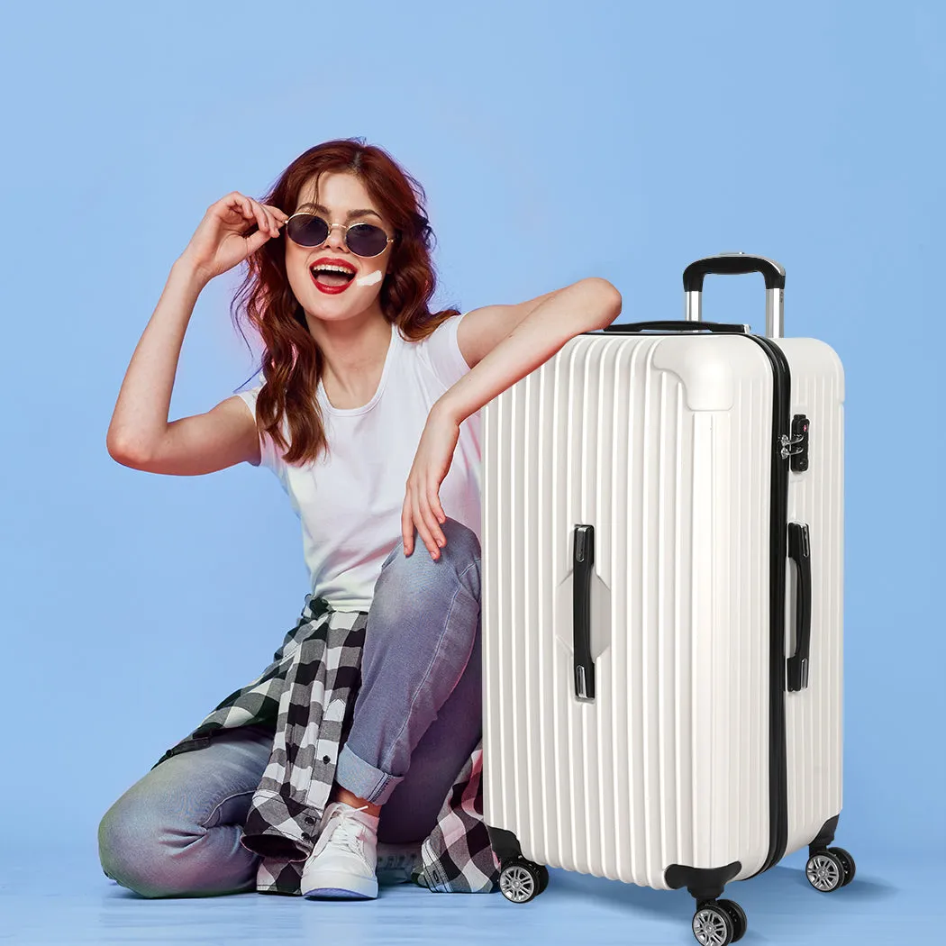 Slimbridge 28" Trunk Luggage Travel White 28 inch