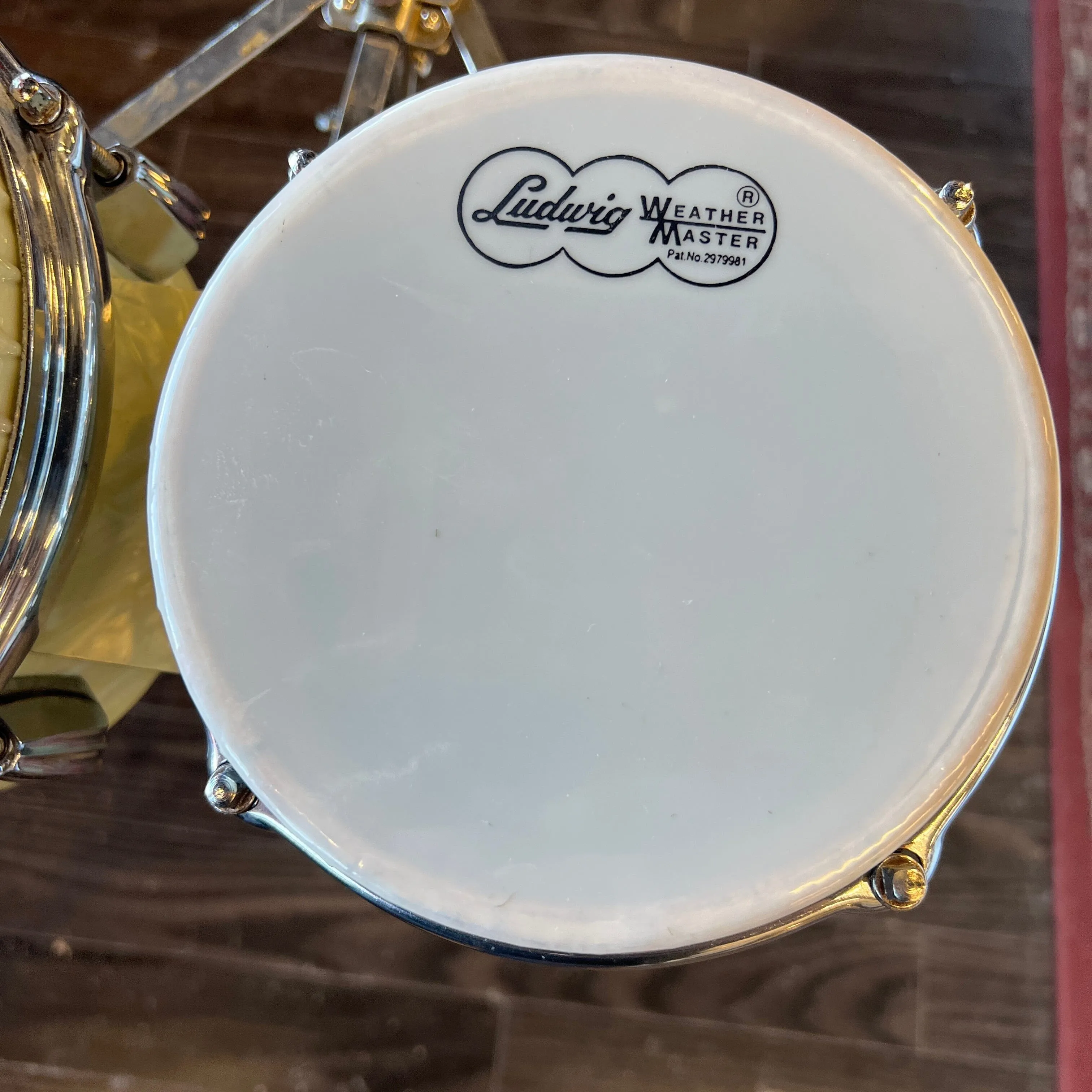 Slingerland Radio King Bongos 1940s in White Pearl