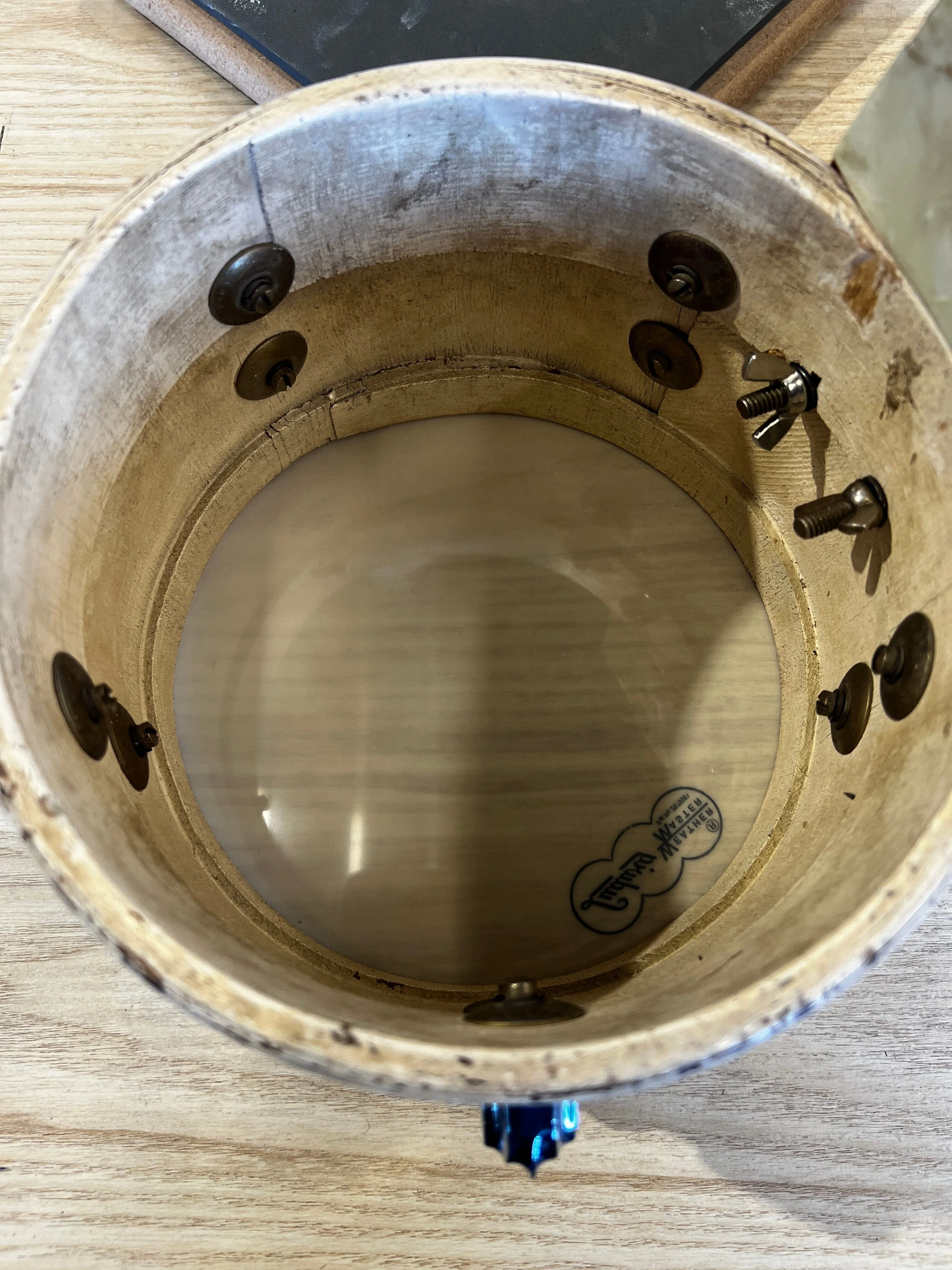 Slingerland Radio King Bongos 1940s in White Pearl