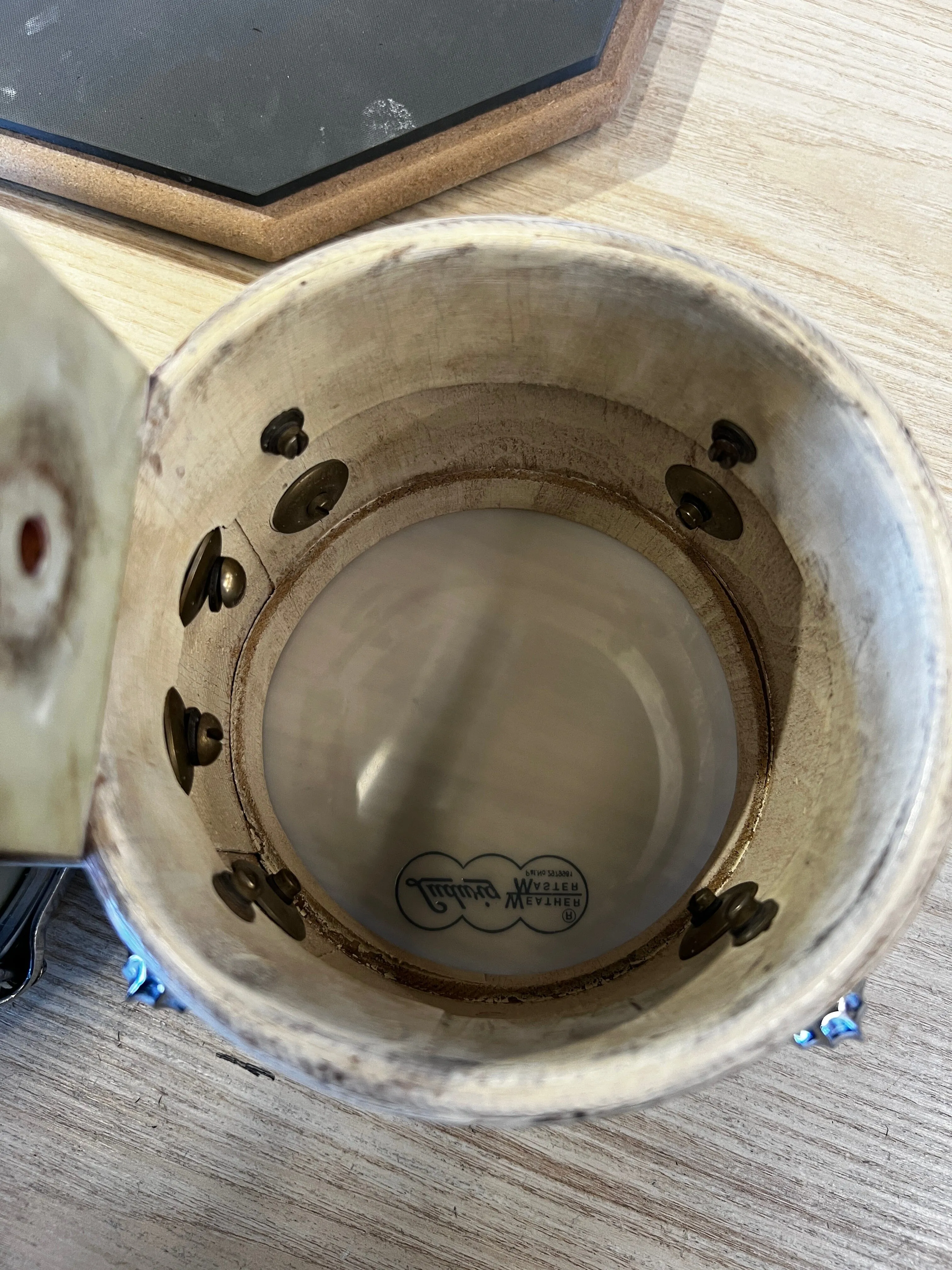 Slingerland Radio King Bongos 1940s in White Pearl