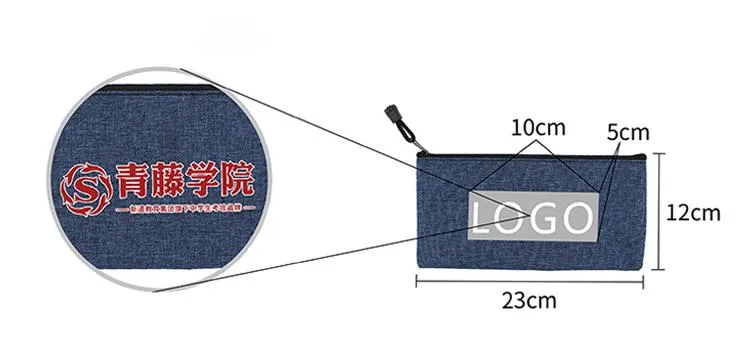Small Fabric Zip Pencil Case