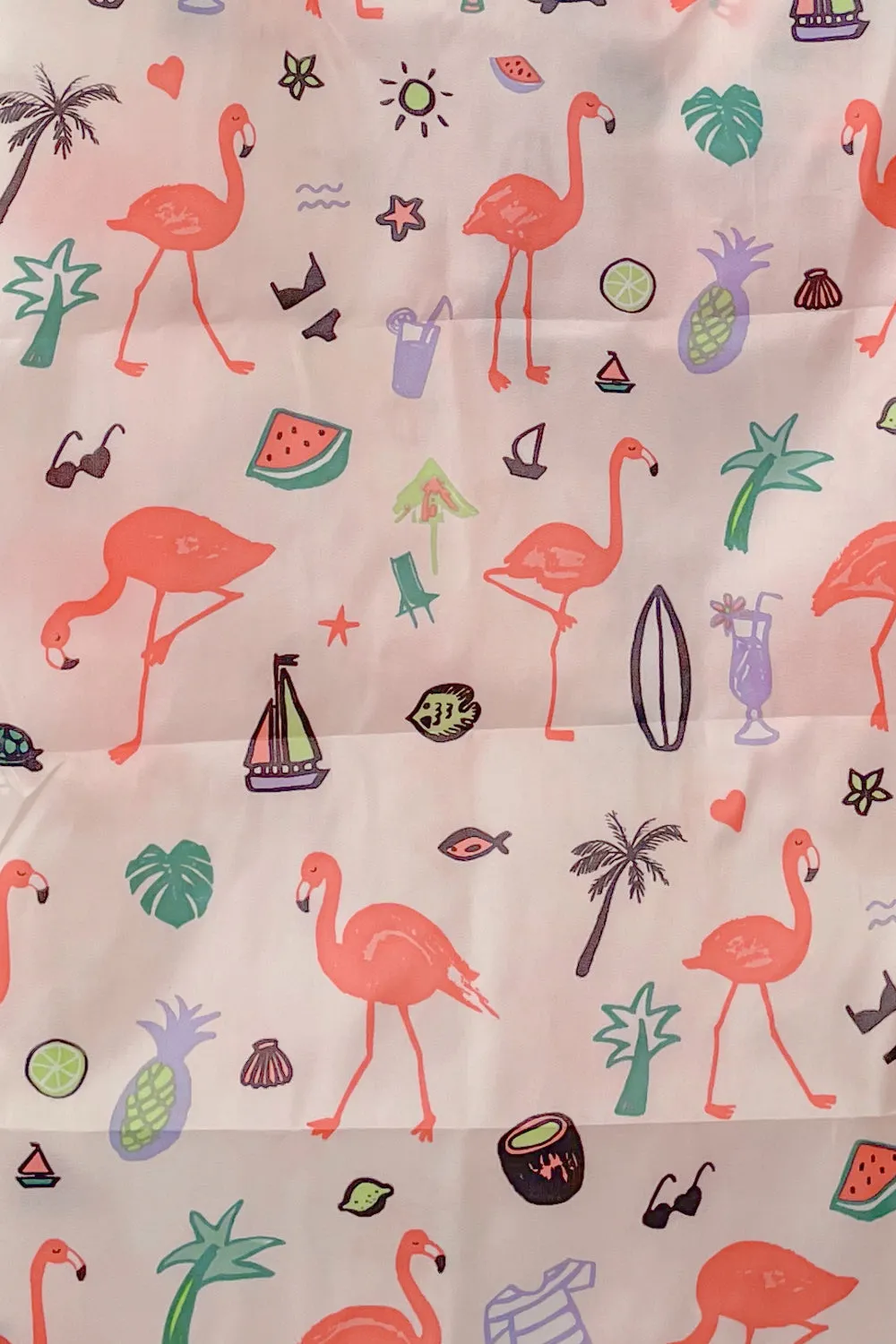 Small Reusable Shopping Bag - Pink Flamingo
