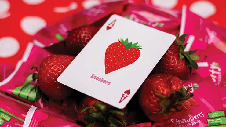 Snackers Strawberry Playing Cards USPCC