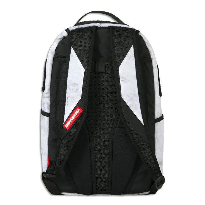 Sprayground Chenille White Marble Shark Backpack