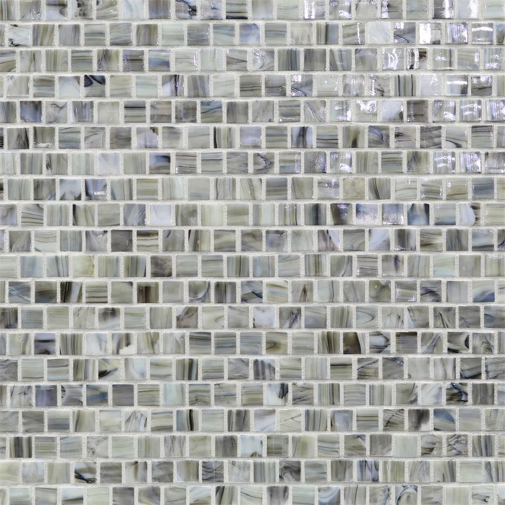 Strata Iridescent, 5/8" x 5/8" - Glass Tile