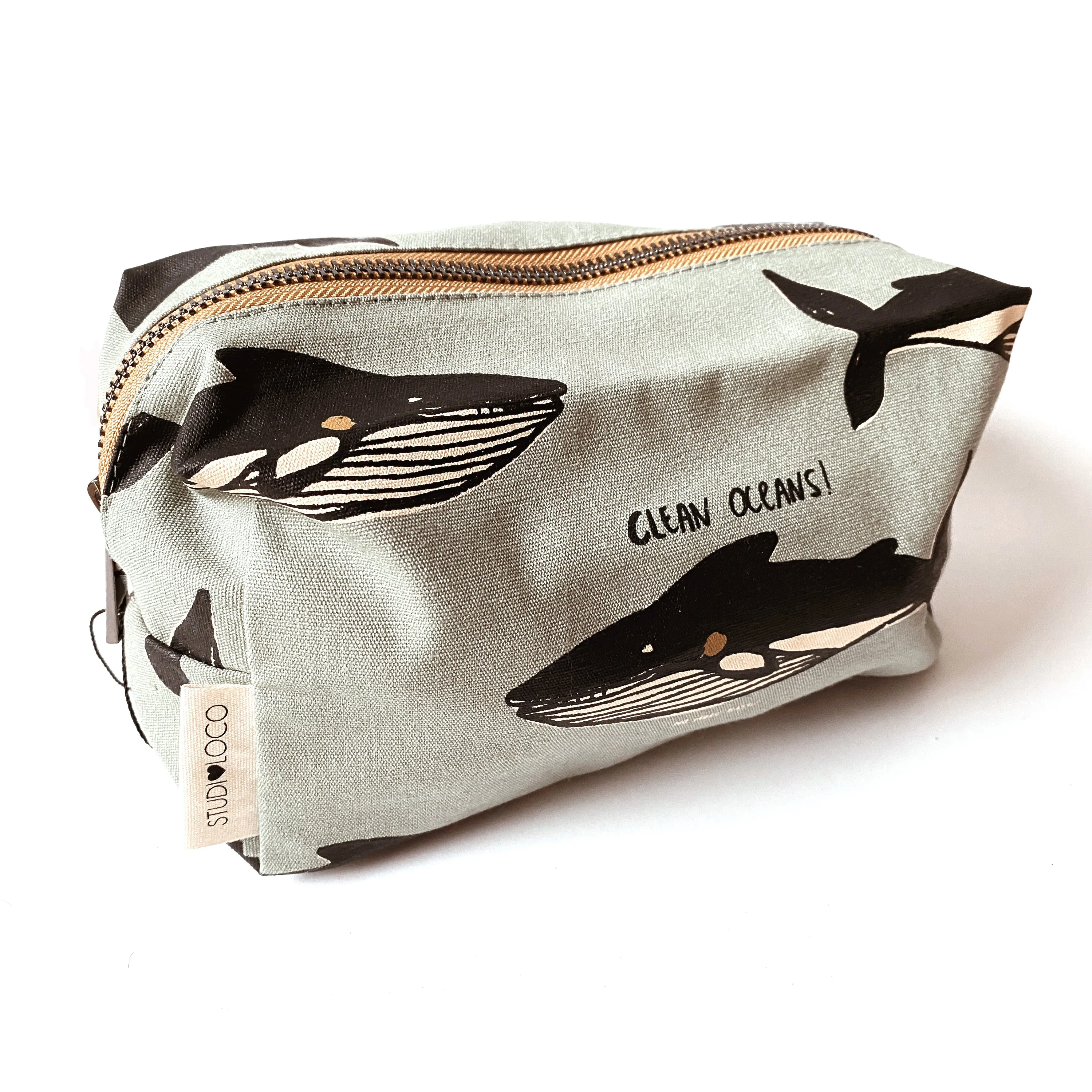 StudioLoco Large Canvas Pencil Case Whale