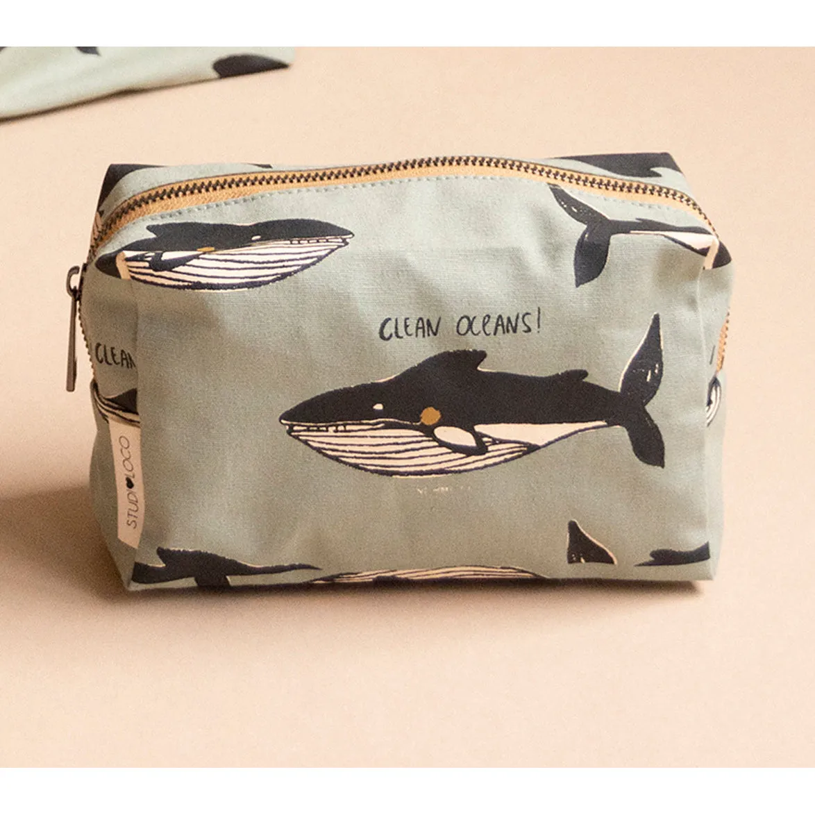 StudioLoco Large Canvas Pencil Case Whale